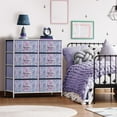 thumbnail image 2 of Sorbus  Kids Dresser with 8 Drawers - Storage Dresser with 8 Drawers Chest Organizer Nightstand Steel Frame Wood Top & Handles Tie-Dye Blue, 2 of 6