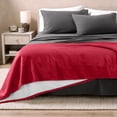 thumbnail image 2 of Manta de Cama de Felpa Sherpa Bare Home Reversible Liviana Tamaño King Roja, 2 of 6