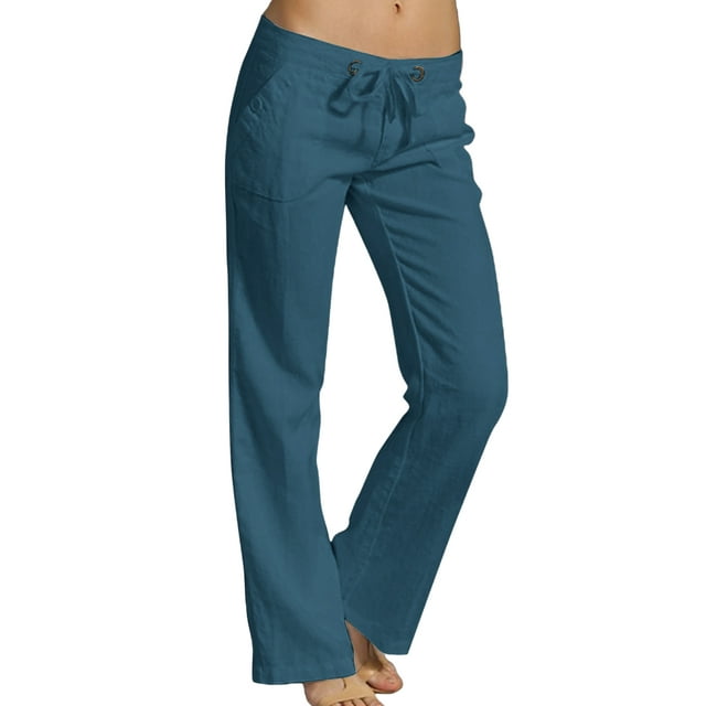 MAWCLOS Women's Lounge Pants, Malachite Green, S