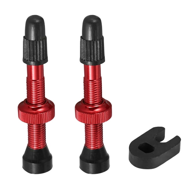 Soidarity De válvulas sin cámara de montaña, aleación de carretera, núcleo de goma de cobre, boquilla de vacío resistente al desgaste, accesorios Ciclismo Rojo 58 mm Soidarity OD000751-02