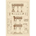 thumbnail image 2 of Buhlmann, J. 11x14 Gold Ornate Wood Framed with Double Matting Museum Art Print Titled - Porch of the Cathedral of Spoleto and Arcade from Palazzo Farnese, 2 of 4
