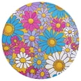 thumbnail image 3 of Ryvnso Sunflowers Round Plate Mats Dining Table Placemat Set of 4 for Holiday Decoration, 3 of 7