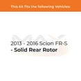 thumbnail image 2 of Max Advanced Brakes - Brake Kit for 2013 2014 2015 2016 Scion FR-S w/ Solid Rear Rotor Rear Replacement Cross Drilled Disc Brake Rotors and Ceramic Brake Pads, 2 of 9