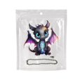 thumbnail image 4 of ¡Rebajas Imbatibles!, Colgante de ala morada con ojos azules, colgante de mochila plana, adorno de regalo Akmoler, 4 of 5