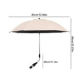 thumbnail image 2 of Gallickan Stroller Sun Umbrella, Universal Clip-On Baby Pram Parasol, UPF50+ Adjustable Shade for Wagon, Camping Cart, Beige, 2 of 7