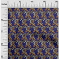 thumbnail image 1 of oneOone Cotton Flex Fabric Spiral & Floral Block Printed Craft Fabric BTY 40 Inch Wide, 1 of 4