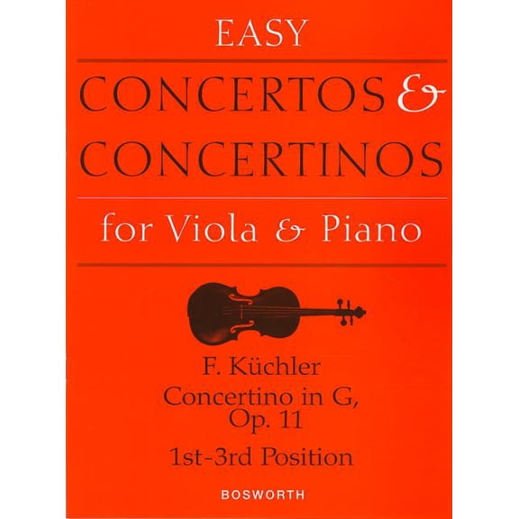 Concertino in G, Op. 11 : Easy Concertos and Concertinos Series for Viola and Piano (Paperback)