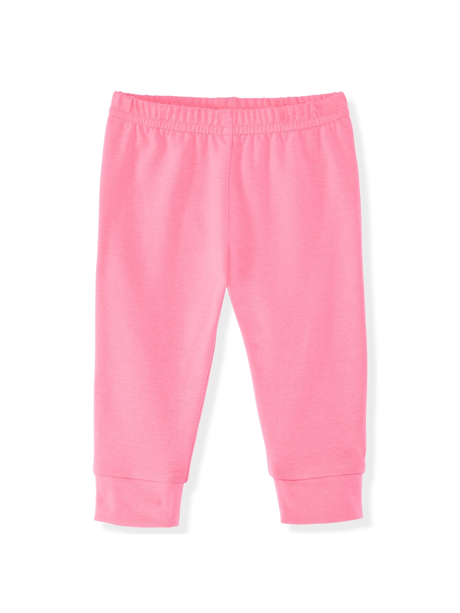 Garanimals Newborn & Baby Girl 100% Cotton Jogger Pants, Sizes 0–24M, Single or 4-Pack