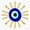 1pcs, variant on Evil Eye Gold Sunburst Sticker