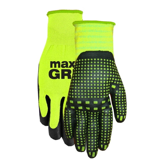 Midwest Gloves & Gear L/Xl Hivis Maxgrip Glove 94HVG-LX-DB-6