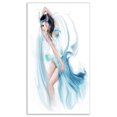 thumbnail image 2 of Design Art - Danseuse Femme en Robe Bleue, 2 of 4