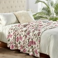 thumbnail image 5 of Home Soft Things Printed Flannel Throw - Carnation Red - 60" x 80", 5 of 8