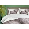 thumbnail image 4 of Ambesonne Cat Duvet Cover Sets, Grey Tabby Side Profile, 2-King, Taupe Dimgray, 4 of 7