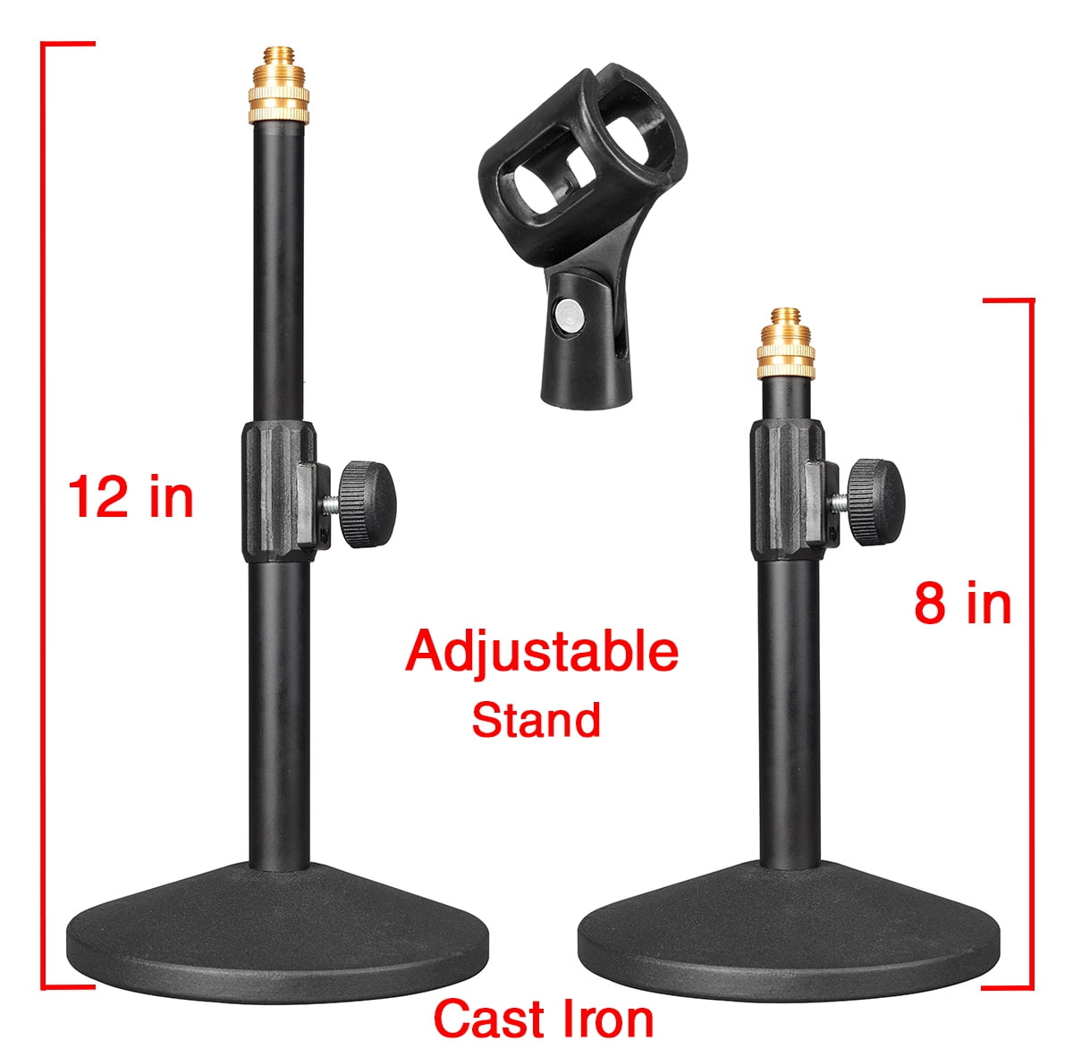 Boytone BT-72SM Professional Cardioid Condenser Studio Microphone, 34mm Large Diaphragm with Metal and Shock Mount, XLR Cable Aluminum carrying case