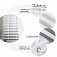 thumbnail image 6 of Shower Curtain Gray Ombre Gradual Color Bathroom Curtains with Hooks, Waterproof Fabric Gradient Stripes Bath Shower Curtains Set for Bathroom Bathtubs Decor 72x72 Inch, 6 of 8