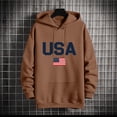 thumbnail image 7 of Yertdoel Hoodies for Men Drawstring USA Graphic Print Long Sleeve Hooded Sweatshirt Stylish Warm Casual Pullover Top with Pocket, 7 of 7
