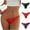 Red, variant on Women Thong Panties,Breathable Solid Ventilated Causal Thong Panties Red S