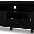 thumbnail image 6 of Warm Shaker 72 inch Wide Solid Wood TV Stand in Black For TVs up to 80 inches, 6 of 15