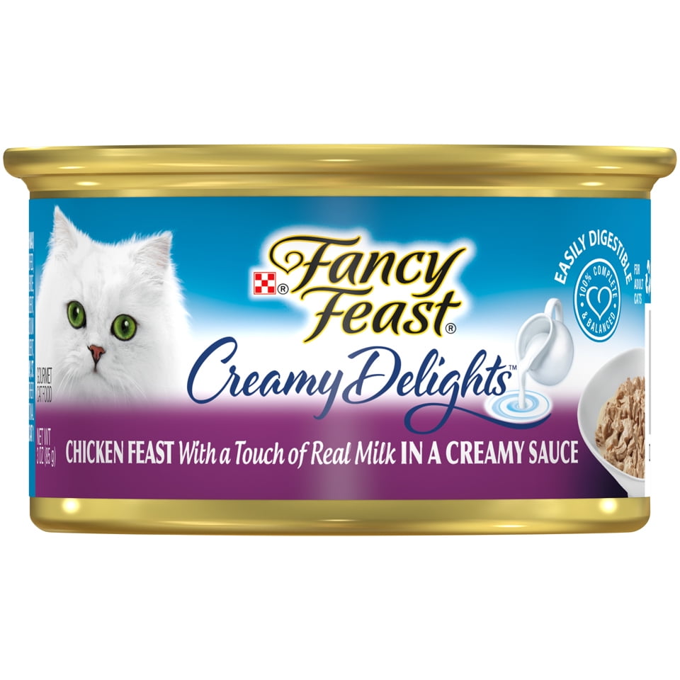 Fancy Feast Pate Wet Cat Food, Creamy Delights Chicken Feast in a