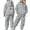 Grey, variant on Preppy Trendy Cheetah Print Bow Hoodie & Sweatshirt - 2 Piece Fall Outfit for Teen Girls