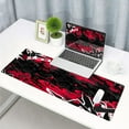 thumbnail image 6 of Mouse Pad Gaming, Large XXL Mouse Pads, Non-Slip Rubber Base Mousepad, Keyboard Mouse Mat Desk Pad with Stitched Edges, 31.5x11.8 inch Black Red, 6 of 6