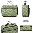 thumbnail image 3 of Daisy Pioneer Flower Green Pattern Insulated Lunch Bag Teens,Bento School Lunch Bag for Teens for Work,Picnic or Travel 10.6x7.7x4.3 Inches,12 Can Capacity, 3 of 6