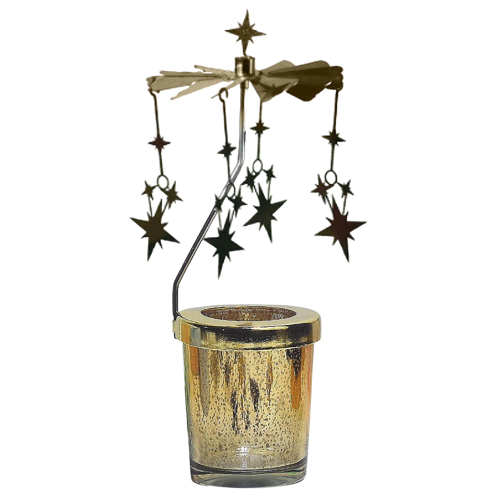 Spinning Candle Holder Elegant Rotary Tea Light Holder Rotating