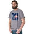 thumbnail image 5 of Baseball Player Power Hitter Fan Men's Graphic T Shirt Tees Brisco Brands X, 5 of 5