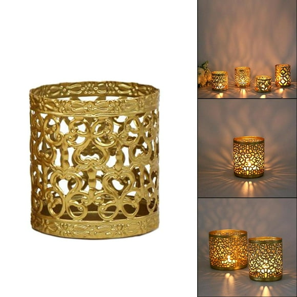 Portaves hueco de hierro forjado, portaves taldo floral creativo, candeliere decorativo de , soporte para decoración para hogar perfecl  Estante del soporte de la vela