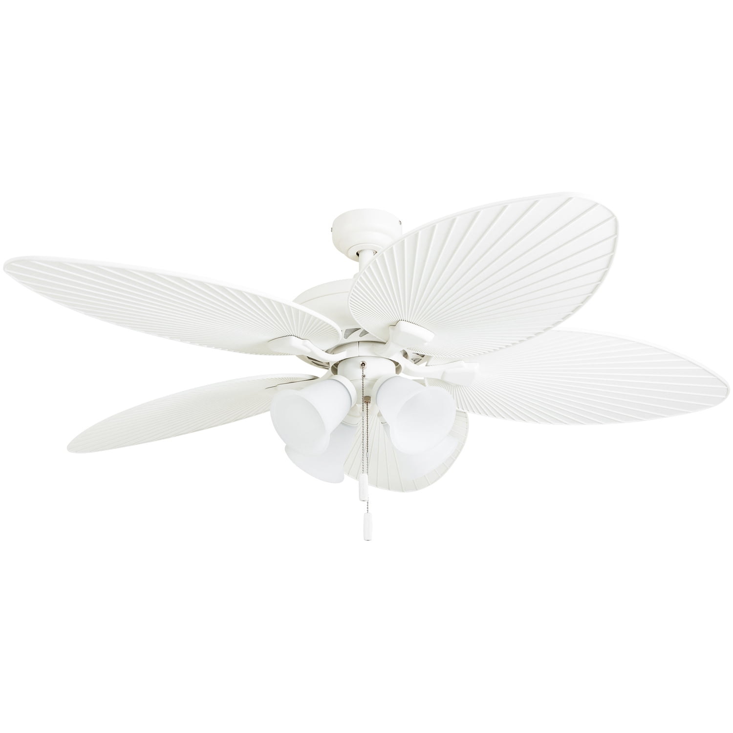 Honeywell Palm Lake 52 White Tropical Led Ceiling Fan With Branch