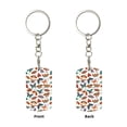 thumbnail image 2 of Goofa Colorful Butterfly Printed Rectangular Metal Keychain Bag Charm Floral Charm for Purse Keys Metal Keyring Gift for Women Accessories, 2 of 7