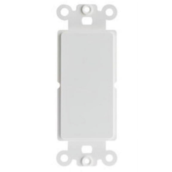 4 Port Keystone Wall Plate - White
