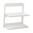 thumbnail image 2 of DOLITY Fold Down Wall Shelf 2 Layer Metal Frame Garage Folding Display Wall Shelves, 2 of 7