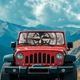 thumbnail image 3 of Uorisanigo Compass Print Windshield Sun Shade Sunshade for Jeep JK JKU JL JLU 1997-2023 and Compatible with Gladiator JT 2020-2023 Heat Shield Car Sun Visor Mat Blocks UV Rays, 3 of 7