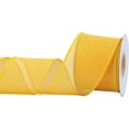 thumbnail image 1 of Joycrosso Burlap Wired Edge Ribbon 2.5 inch x 10 Yards, Yellow, Ideal for Crafting, Gift Wrapping, Wreath, Christmas Tree, and Rustic Wedding Decorations, 1 of 4