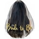 thumbnail image 1 of Nvzi Velo de novia, velo de despedida de soltera para novias, velo de novia, velo de boda, velo corto blanco con peine para boda, compromiso, negro A, 1 of 2