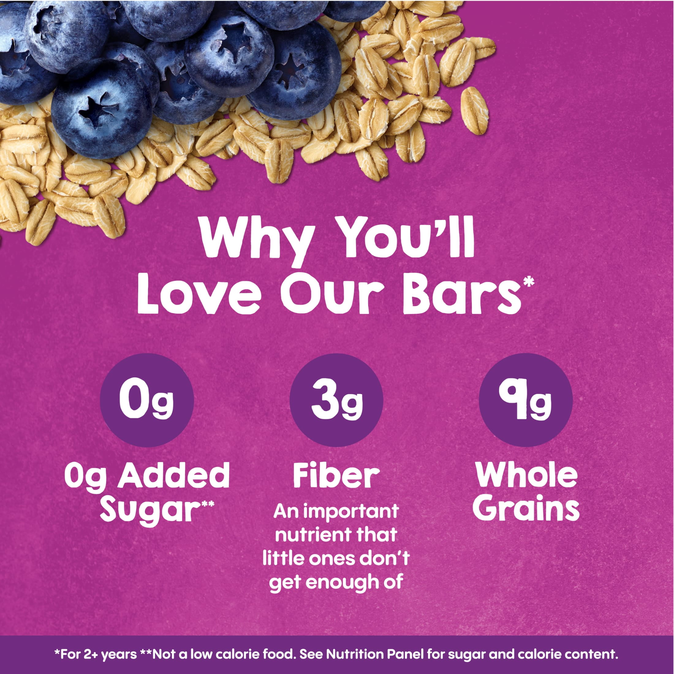 Happy Tot Organics Super Morning Oat Bar, Blueberry & Oatmeal, Organic Toddler Snack, 5 bars per box (1 Box)