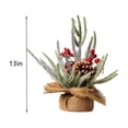 thumbnail image 3 of Adornos de árboles de Navidad artificiales, mini conos de pino en maceta, decoración para escritorio, repisa, centro de mesa, decoración del hogar, adornos, decoración del hogar, decoración de habitac, 3 of 5