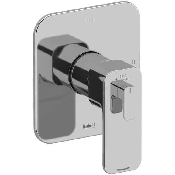 Riobel Teq44 Equinox Two Function Thermostatic Valve Trim Only - Chrome