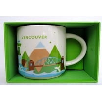 Starbucks You Are Here Vancouver Canada Ceramic Coffee Mug New with Box