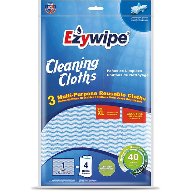  Cleansing Cloths Durable, Machine Washable, Reusable, Lint Free