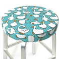 thumbnail image 3 of Kdxio Cartoon Funny Goose Print Stool Covers Round,Stretch Round Bar Stool Covers Washable Bar Stool Cushion Slipcover for 12-15 Inch Chair, 3 of 7