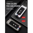 thumbnail image 6 of Key Fob Cover Compatible with Mitsubishi Outlander Sport Eclipse Cross ASX Mirage RVR Lancer Fortis Ex 2 Button Keychain Case Holder Protector,2 button-Black, 6 of 7