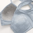 thumbnail image 7 of Women's Front-Closure Comfort Bra - Soft Wireless Bralette for Mature Women | Hontri | Women's Fashionable And Casual Front Underwear for Elderly People (Grey | 36), 7 of 7
