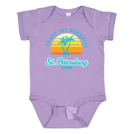 

Inktastic Summer Enjoy the Sunshine St. Petersburg Florida in Blue Gift Baby Boy or Baby Girl Bodysuit
