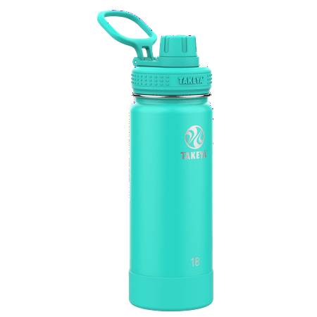 Takeya 18oz Actives Insulated Stainless Steel Water Bottle with Spout Lid - Teal