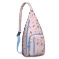 thumbnail image 1 of Foodie Sling Backpack – Delicious Dessert & Candy Pattern Shoulder Bag, Fashionable Lightweight Daypack for Work & School, 1 of 4