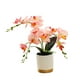 thumbnail image 4 of Flor Artificial de orquídeas de imitación, decoración realista, arreglo de flores, plantas en macetas, decoraciones de bonsái para dormitorio de boda , Rosa Macarena bonsais artificiales, 4 of 8