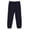 Black, variant on Men Embroidered Tip Drawstring Elastic High Waist Diagonal Seam Cuffed Ankle Knit Jogger Pants Deep Side Slip Pockets Soft Stretch Daily Commute Loungewear Trousers L
