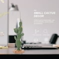 thumbnail image 4 of IDEANATEGRATE Estatua Decorativa De Cactus Resina Para De Y Balcones Color Verde, 4 of 7